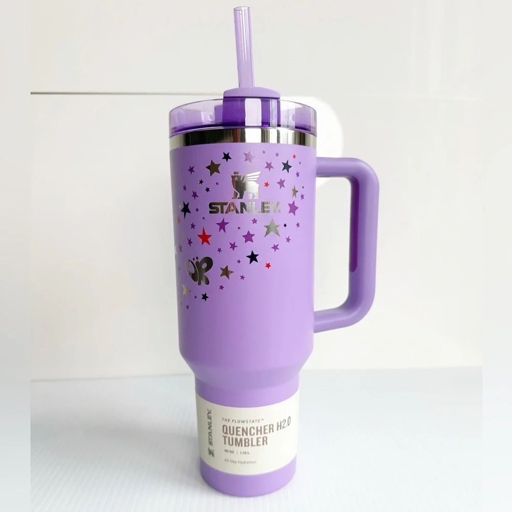 Stanley x Olivia Rodrigo Quencher H2.0 FlowState Tumbler 40 OZ Purple Cup NWT